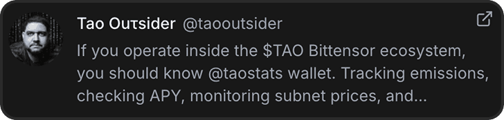 Testimonial from Tao Outsider (@taooutsider) on X
